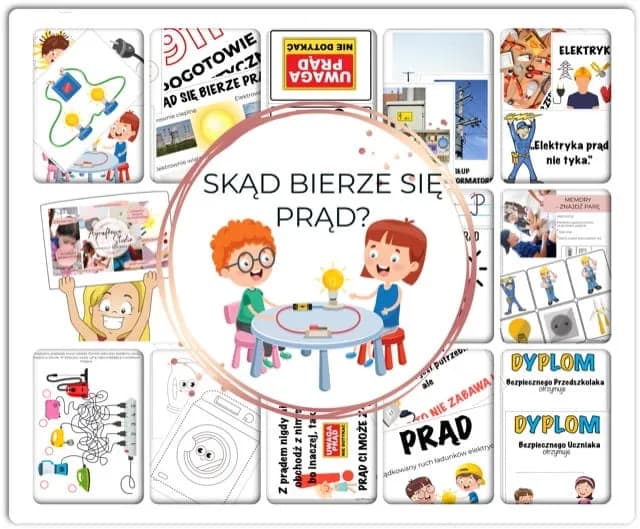 Skąd się bierze prąd? Prosta historyjka obrazkowa dla dzieci i dorosłych